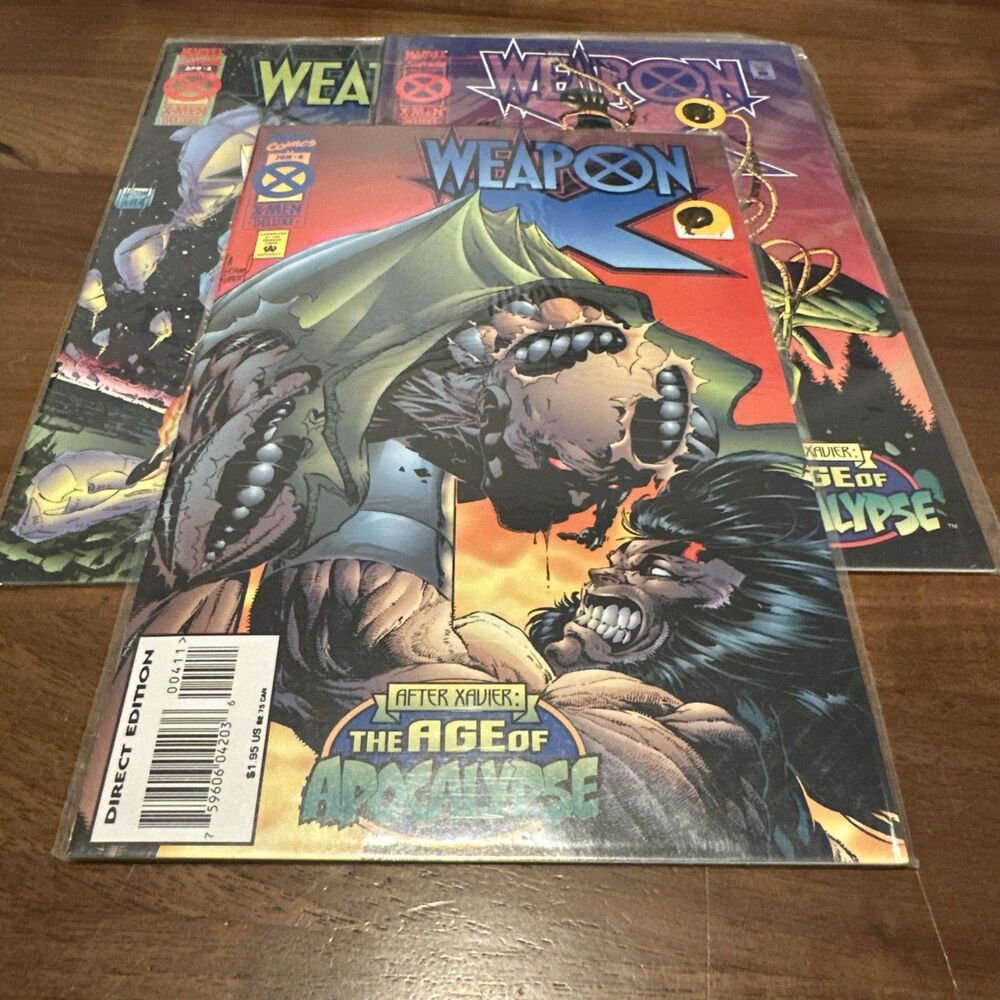 Weapon X 2 3 4 Lot Near Mint NM Marvel 1995 Age Of Apocalypse